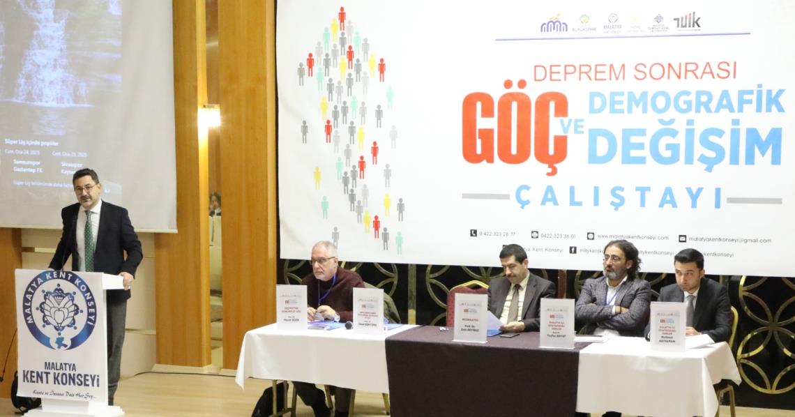 DEPREM SONRASI GÖÇ VE DEMOGRAFİK DEĞİŞİM ÇALIŞTAYI ÖZET RAPORU YAYINLANDI
