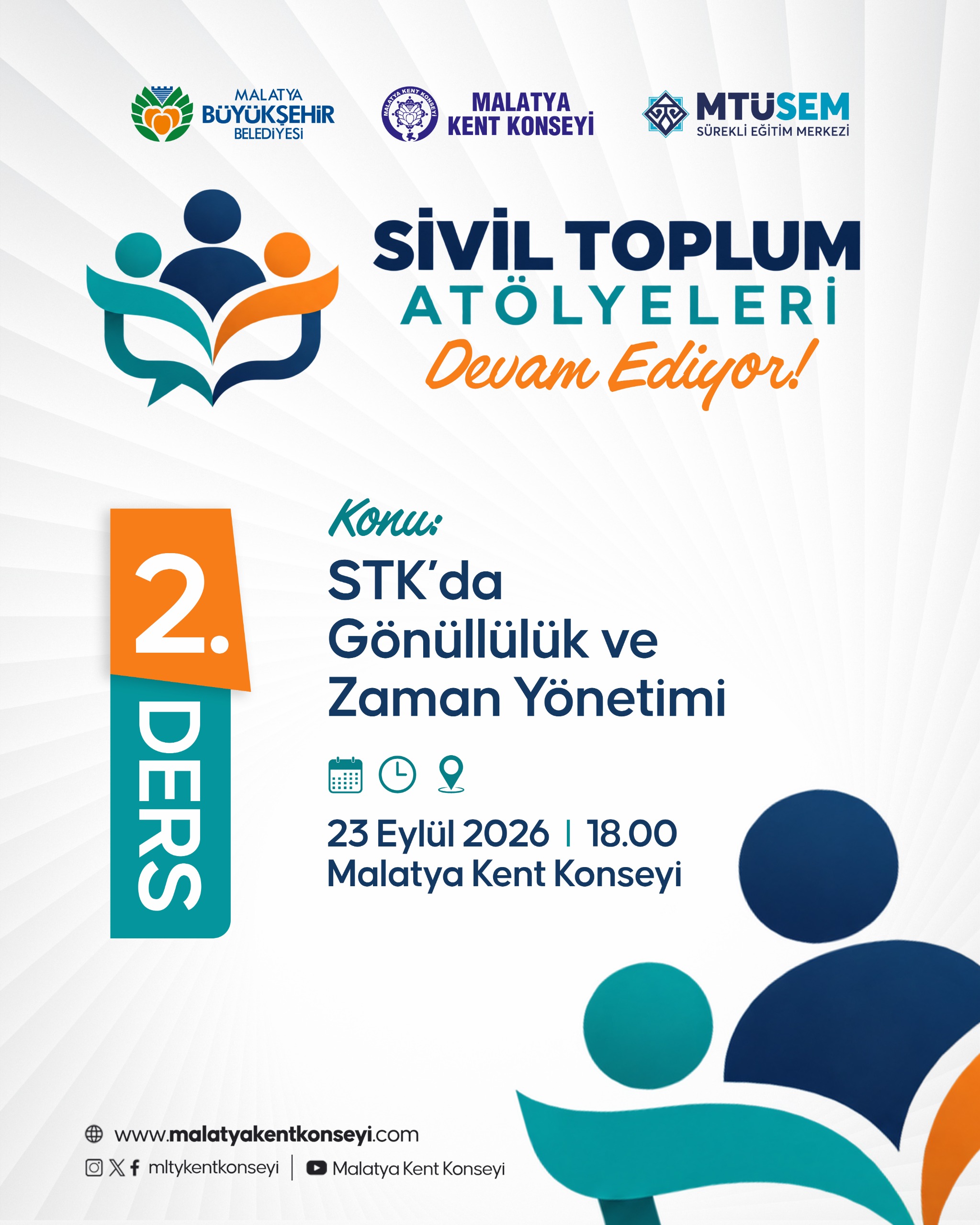 Sivil toplum atölyeleri ikinci dersimiz ile devam ediyor...