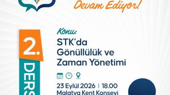 Sivil toplum atölyeleri ikinci dersimiz ile devam ediyor...