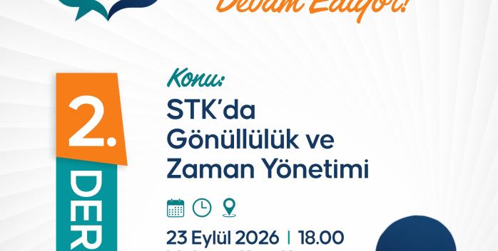 Sivil toplum atölyeleri ikinci dersimiz ile devam ediyor...