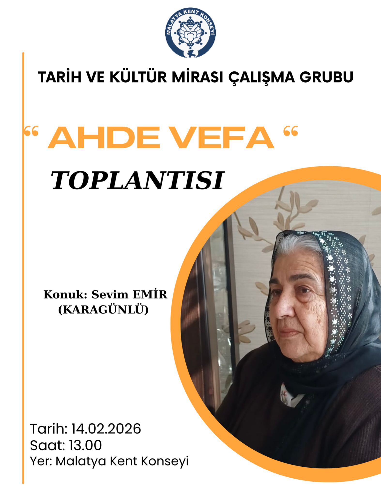 Sevim Emir (Karagünlü) "Ahde Vefa" Toplantısı