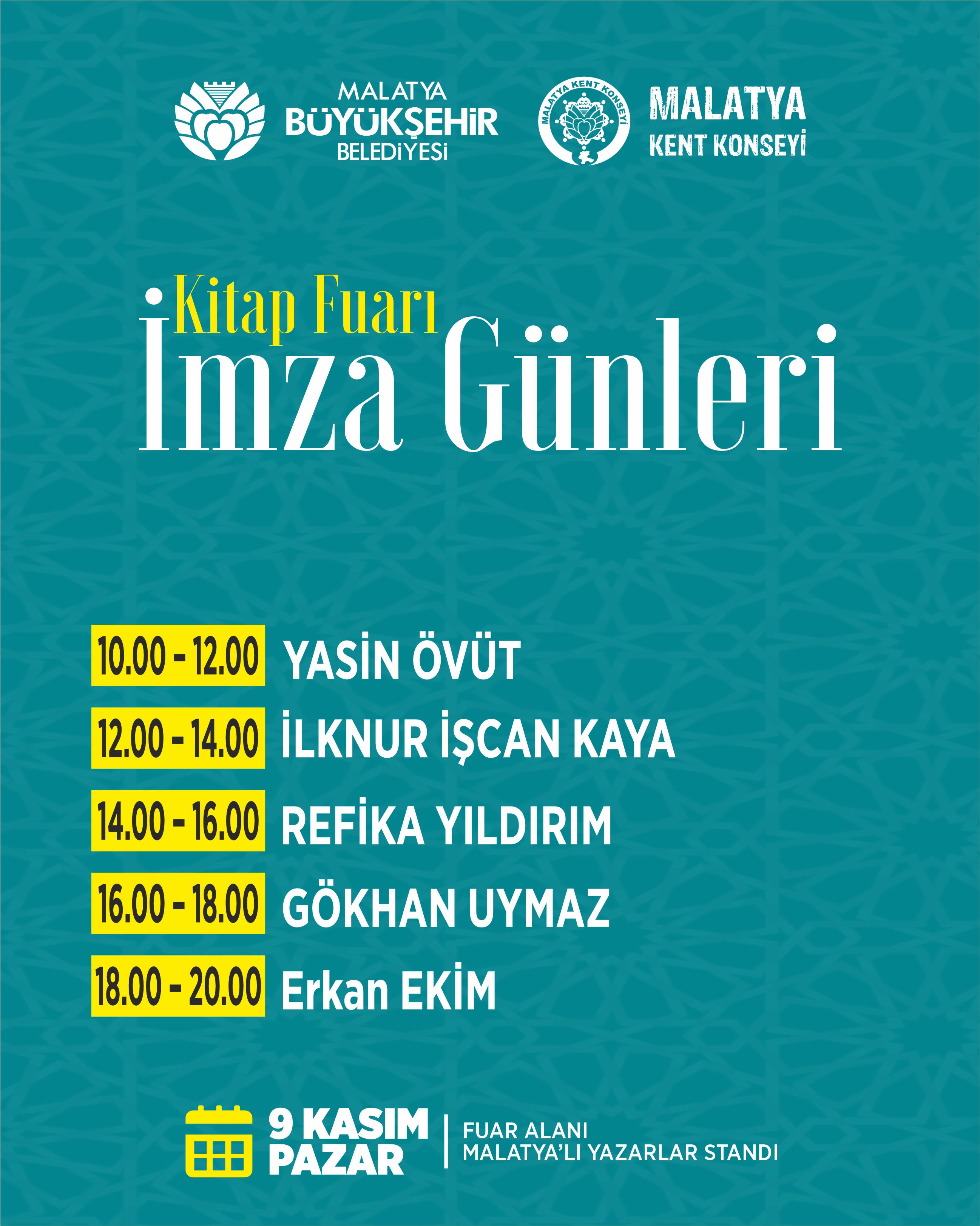 Kitap Fuarı İmza Günleri