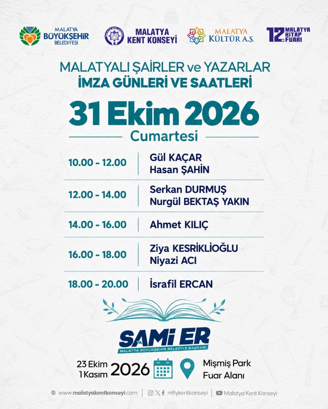 Malatyalı Şairler ve Yazarlar İmza Günleri - 9.Gün