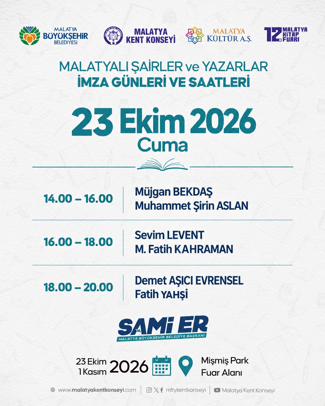 Malatyalı Şairler ve Yazarlar İmza Günleri - 1.Gün
