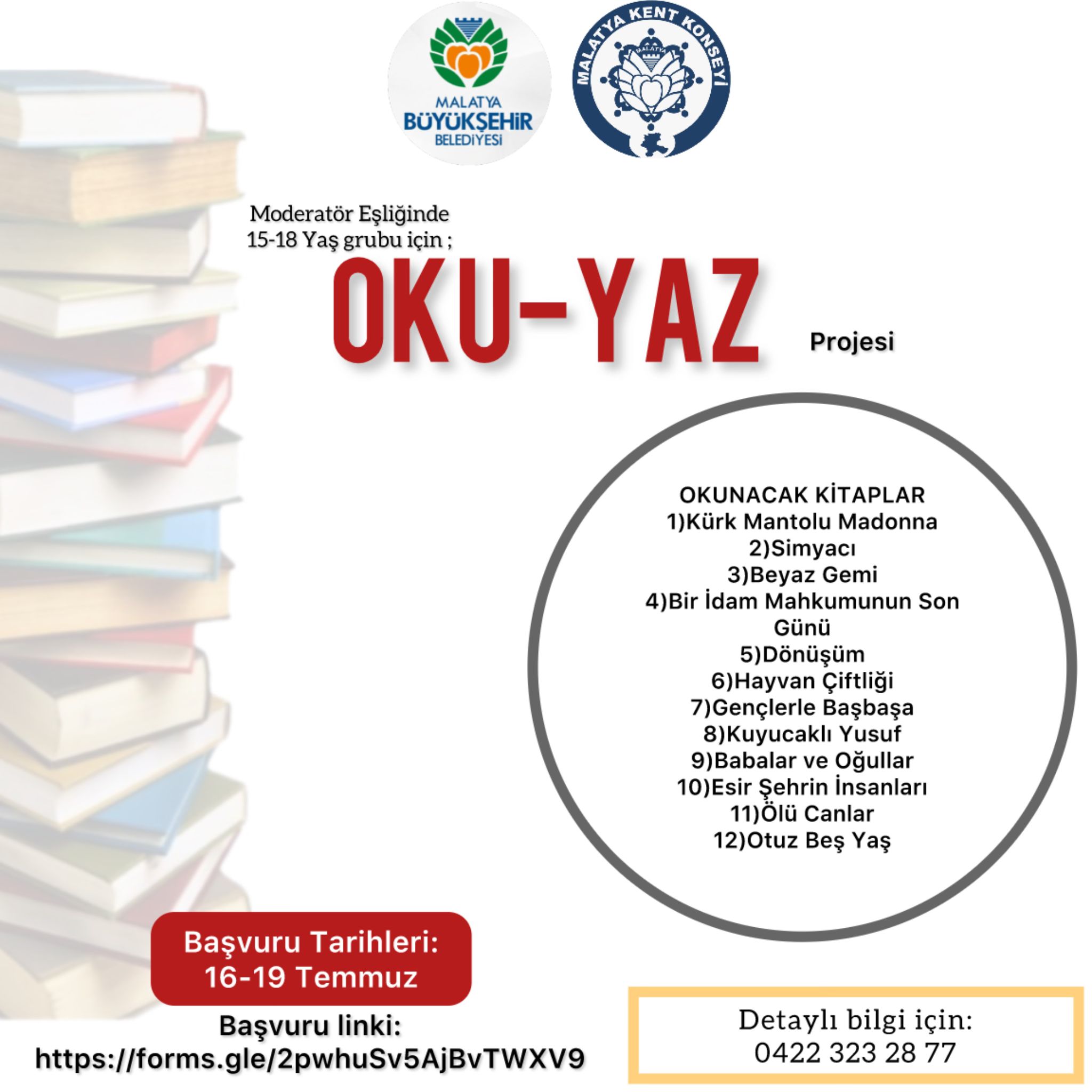 “Oku-Yaz” Projesi İle Kitap Serüveni Başlıyor