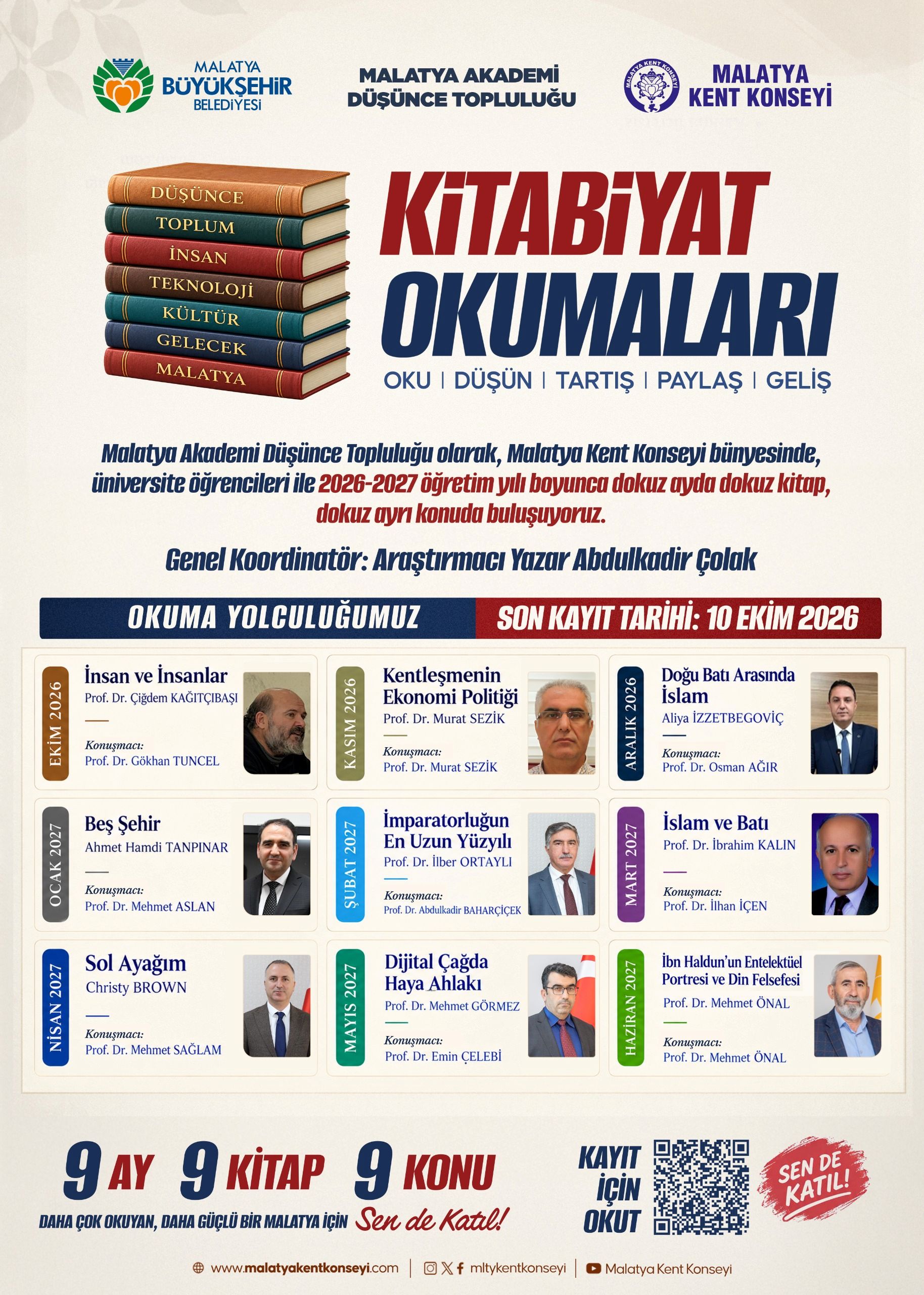 KİTABİYAT OKUMALARI BAŞLIYOR