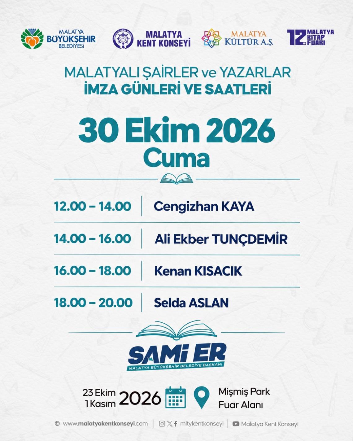 Malatyalı Şairler ve Yazarlar İmza Günleri - 8.Gün